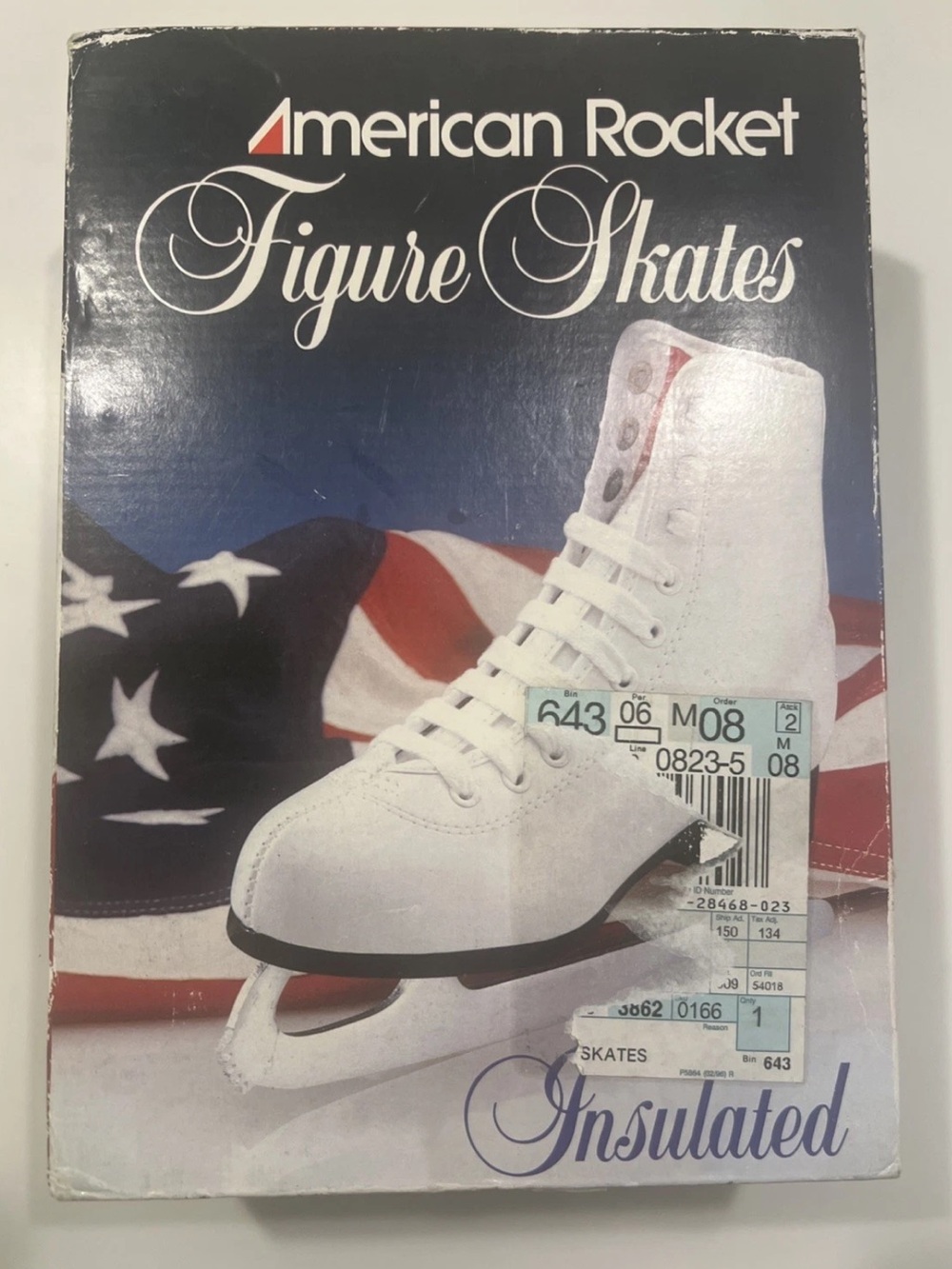 American Rocket Figure Skate Size 2 White - Great Condition Minus A Few Scuffs